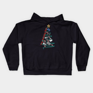 Gamer Xmas Tree Kids Hoodie